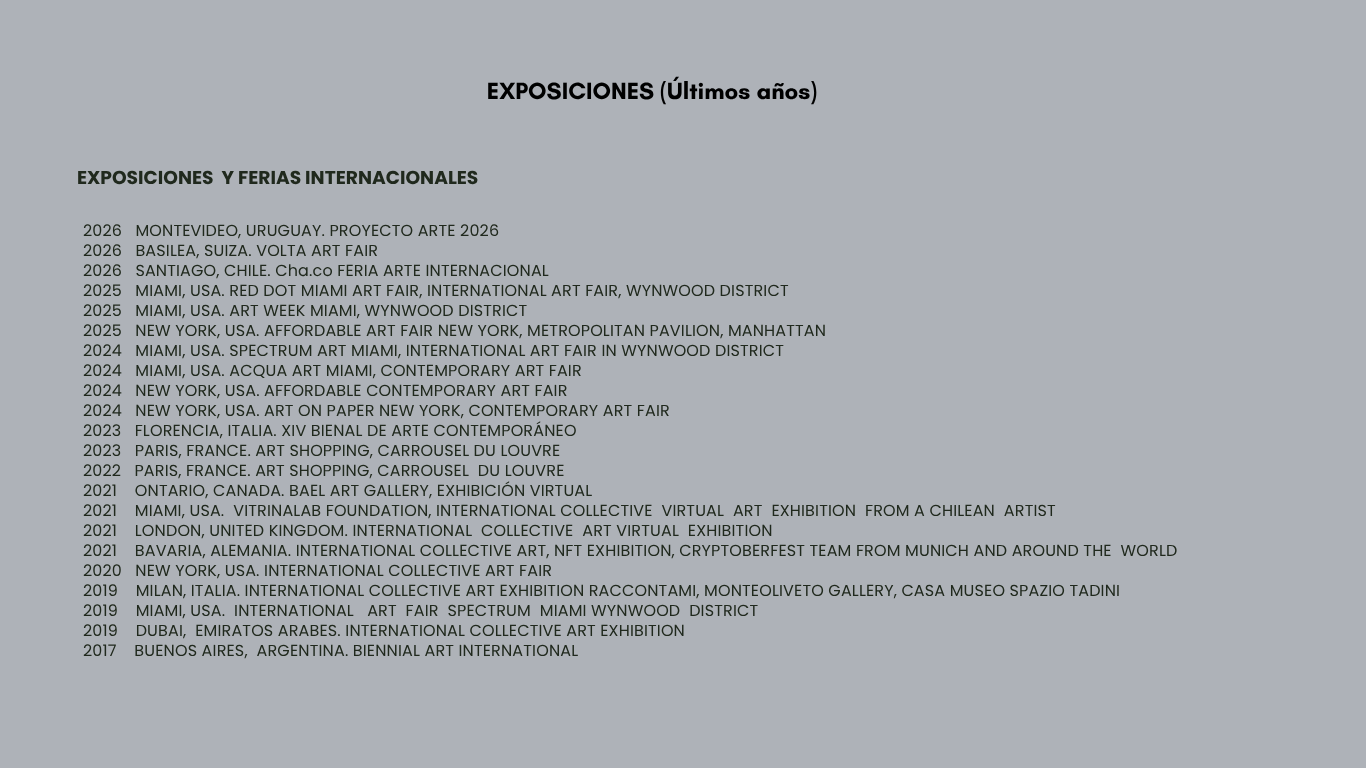 Exposiciones internacionales — Moris Artist