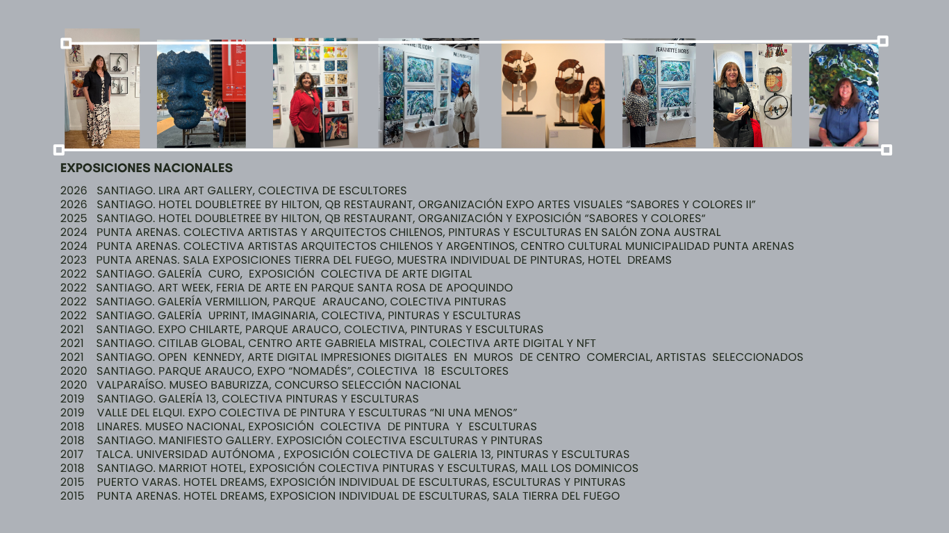 Exposiciones nacionales — Moris Artist
